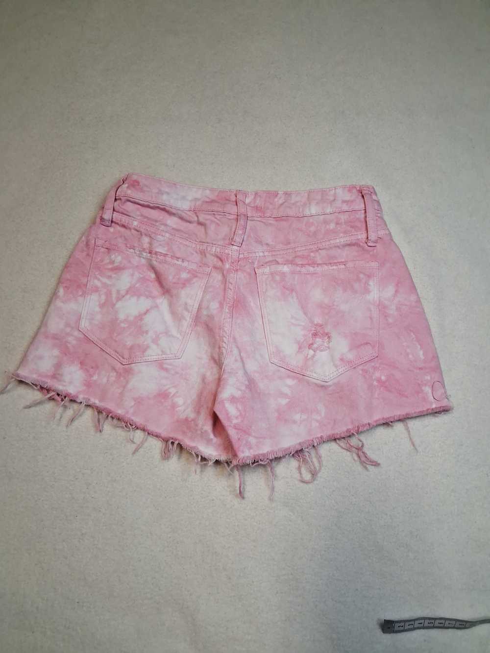 Junior Womens Pink Distressed Denim Shorts - Fashion Nova - Picture 8 of 8